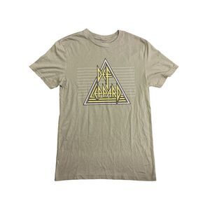 Green/Def Leppard - Official Merchandise Men's Soft Short Sleeve Band Logo T-Shi